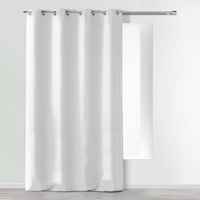 Douceur d'intérieur Ösenvorhang, Mikrofaser, einfarbig, Polyester, Polyester, weiß, 140