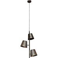 ECO-Light Luce Design Pendelleuchte Colt 3-flammig Frost-Grau Ø 49
