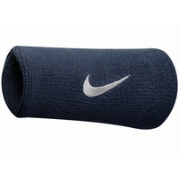 Nike Swoosh Doublewide Schweißbänder, obsidian/white