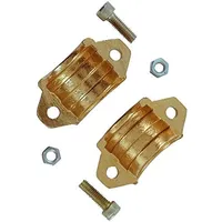 CORNAT Schlauch-Klemmschalen 3/4 Messing mehrfarbig