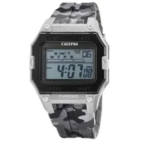 Festina Calypso Digital Armbanduhr Digitaluhr grau K5810/1 - Grau/Grau