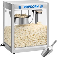 Royal Catering Popcornmaschine Popcornmaschine Popcornmaker Popcornautomat Popkornmaschine silberfarben