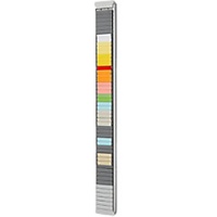Ultradex T-Kartentafeln 50 Schlitze Silber 11,6 x 98 cm
