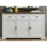 Innostyle Sideboard Jasmin Breite 166 cm, 3 Holztüren, 3
