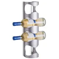 Zeller Flaschenregal 11,5 x 9,8 x 45 cm Silber