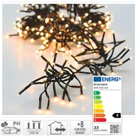 Koopmann International XL LED Cluster Lichterkette 14,5m 8 Lichteffekte,