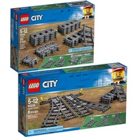 LEGO LEGO® City 2er Set: Schienen + Weichen