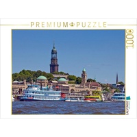 Calvendo HAMBURG Landungsbrücken und Michel Puzzle