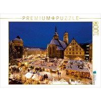 Calvendo Weihnachtsmarkt auf dem Schillerplatz in Stuttgart Puzzle