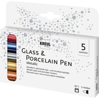 Kreul Porzellanmaler metallic 5er Set PorcelainPen