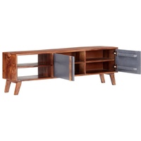VidaXL TV-Schrank Grau 140x30x45 cm Massivholz