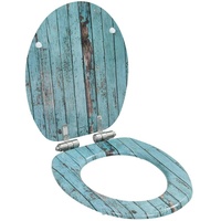 VidaXL Toilettensitz mit Soft-Close-Deckel MDF Altholz-Design