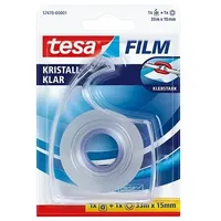 Tesa tesafilm Handabroller, transparent, inkl. 1 Rolle tesafilm kristall-klar
