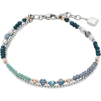 LEONARDO Natalina Edelstahlarmband mit Glasperle bunt 017908 Größe 20