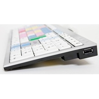 LogicKeyboard Avid Media Composer Slim Line Tastatur DE silber