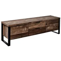 Jahnke TV-Lowboard Loop Holzoptik Braun Eiche Antik