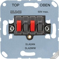 Jung Stereo-Lautsprecher-Anschlussdose SLA2WW