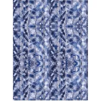 Arsvita Flauschvorhang 80x200 cm Meliert blau - weiß -
