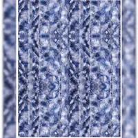Arsvita Flauschvorhang 120x200 Meliert Blau weiß silber