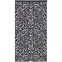 Arsvita Flauschvorhang 80x200 cm in Meliert schwarz - grau