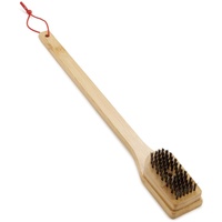 Weber Grillbürste 46 cm Edelstahl Bambus braun