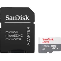 SanDisk Ultra microSD Flash Memory 128GB MicroSDXC UHS-I Class