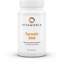 VITA-WORLD Vita World L-Tyrosin 500mg 120 Kapseln Apotheker-Herstellung Vegan