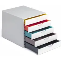 Durable Schubladenbox Varicolor Mix 5 5-tlg. mehrfarbig