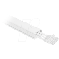 DeLock Kabelkanal mit Abdeckung - - weiß