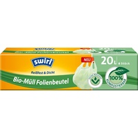 Swirl Bio-Müll Folien-Beutel 20l mit Tragegriff, 20 Liter,