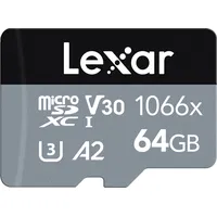 Lexar 1066x microSDXC UHS-I Cards SILVER Series 64 GB