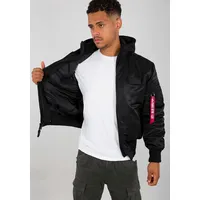 Alpha Industries Ma-1 Zh Back Print Jacke Black /