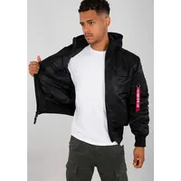 Alpha Industries Ma-1 Zh Back Print Jacke Black /