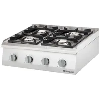 Stalgast Gas-Kochfeld mit 6 Brennern (3,5 + 3x5 +