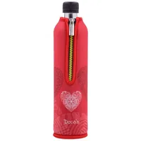 DORAPLAST GMBH Glasflasche mit Neoprenbezug Liebe 500 ml)