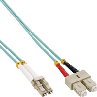 InLine LWL Duplex Kabel, LC/SC, 50/125μm, OM3, 0,5m