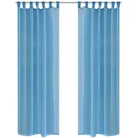 VidaXL 2 x Transparente Gardine Fertiggardine 140 x 225