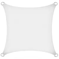 Estexo Sonnenschutzsegel Sonnendach Sonnenschutz UV-Schutz HDPE Weiß 3x3m (quadrat)