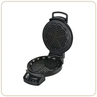 LITTLE BALANCE 8382 Herzförmiges Waffeleisen Schwarz