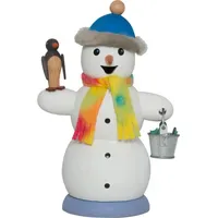 Kuhnert Räuchermännchen Schneemann mit Pinguin - ca. 13 cm