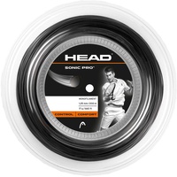 Head Sonic Pro Rolle Tennis-Saite, Schwarz, 16