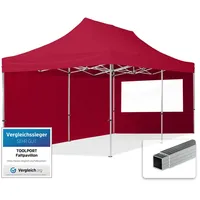 TOOLPORT Faltpavillon Economy 3 x 6 m rot inkl.