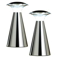 Lunartec Edelstahl LED-Tischleuchte, 2er Set