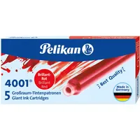 Pelikan Tintenpatrone 4001 GTP/5 brillant-rot,