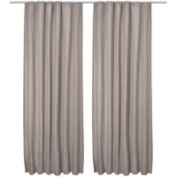 Beautissu Amelie Luna Kräuselband 140 x 245 cm sand