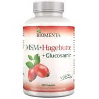 Biomenta MSM + Hagebuttenextrakt + Glucosamin Kapseln 180 St.