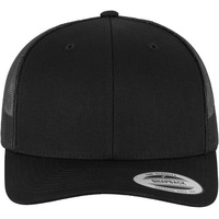 Flexfit Retro Trucker Cap schwarz