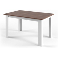 Vicco Esstisch Karlos Esszimmertisch Küchentisch 140cm Weiß Nussbaum