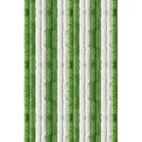 Arsvita Flauschvorhang 100x220 Unistreifen grün - weiß
