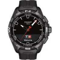 TISSOT T-Touch Connect Solar 47,5 mm Silikonarmband Schwarz T121.420.47.051.03